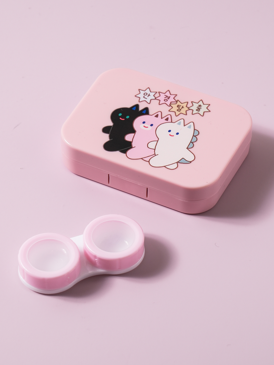 말의해 거울 포함 렌즈 케이스