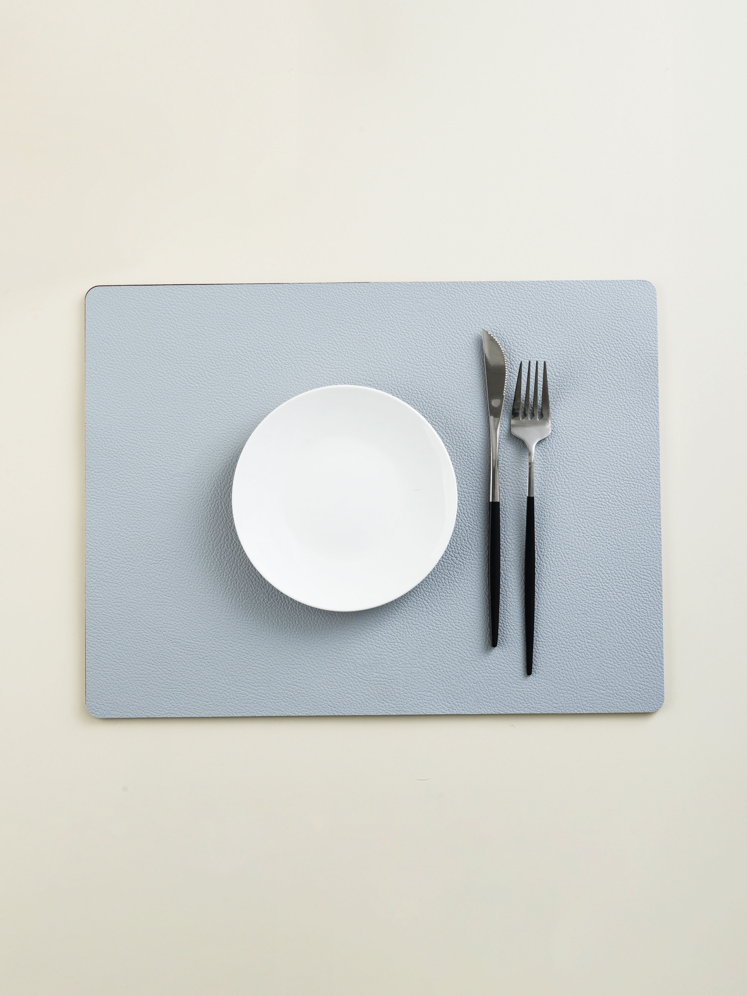 사각 양면 테이블 매트 40 X 30 cm 그레이＆블루