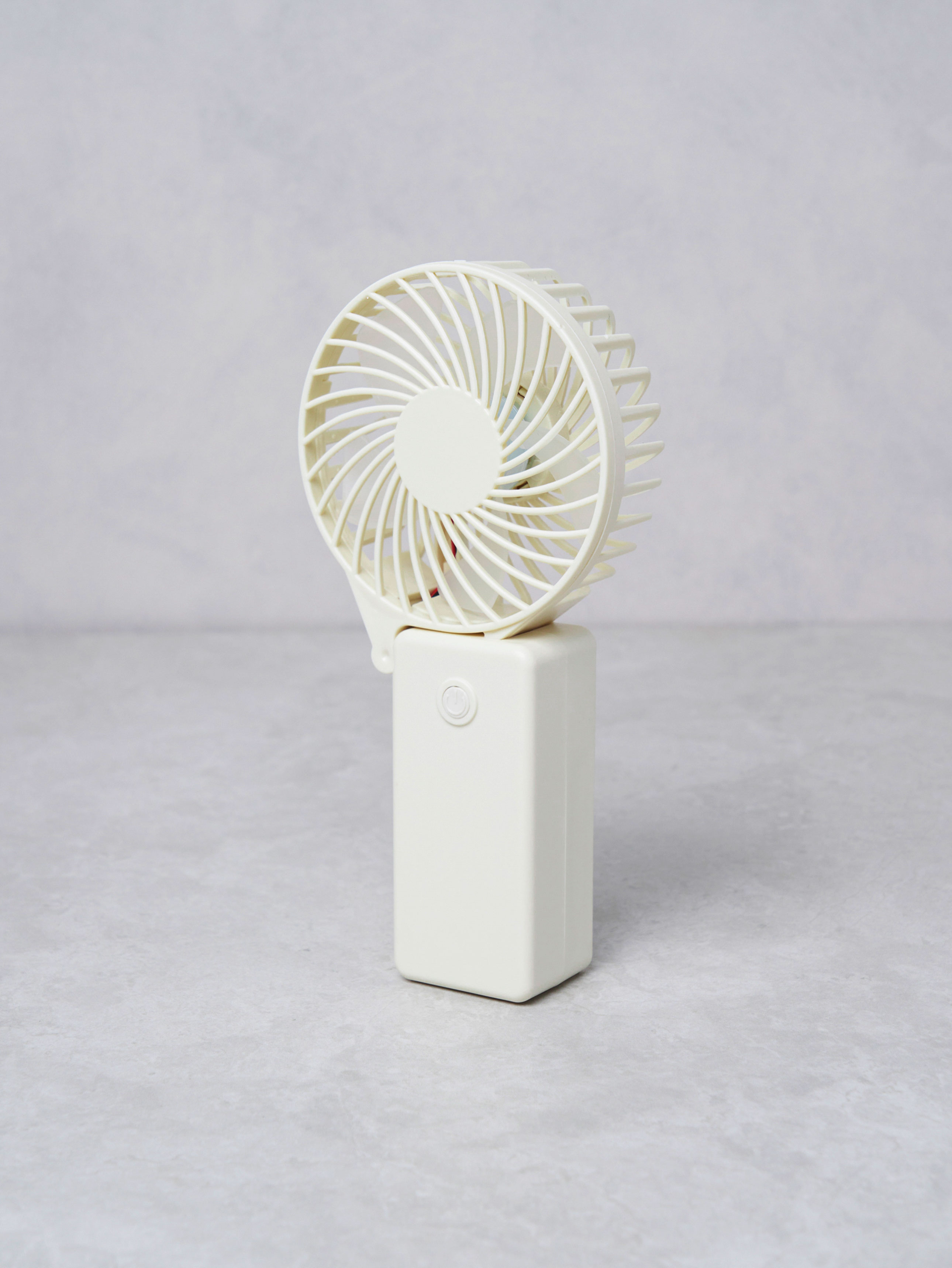 접이식 핸디 선풍기 아이보리