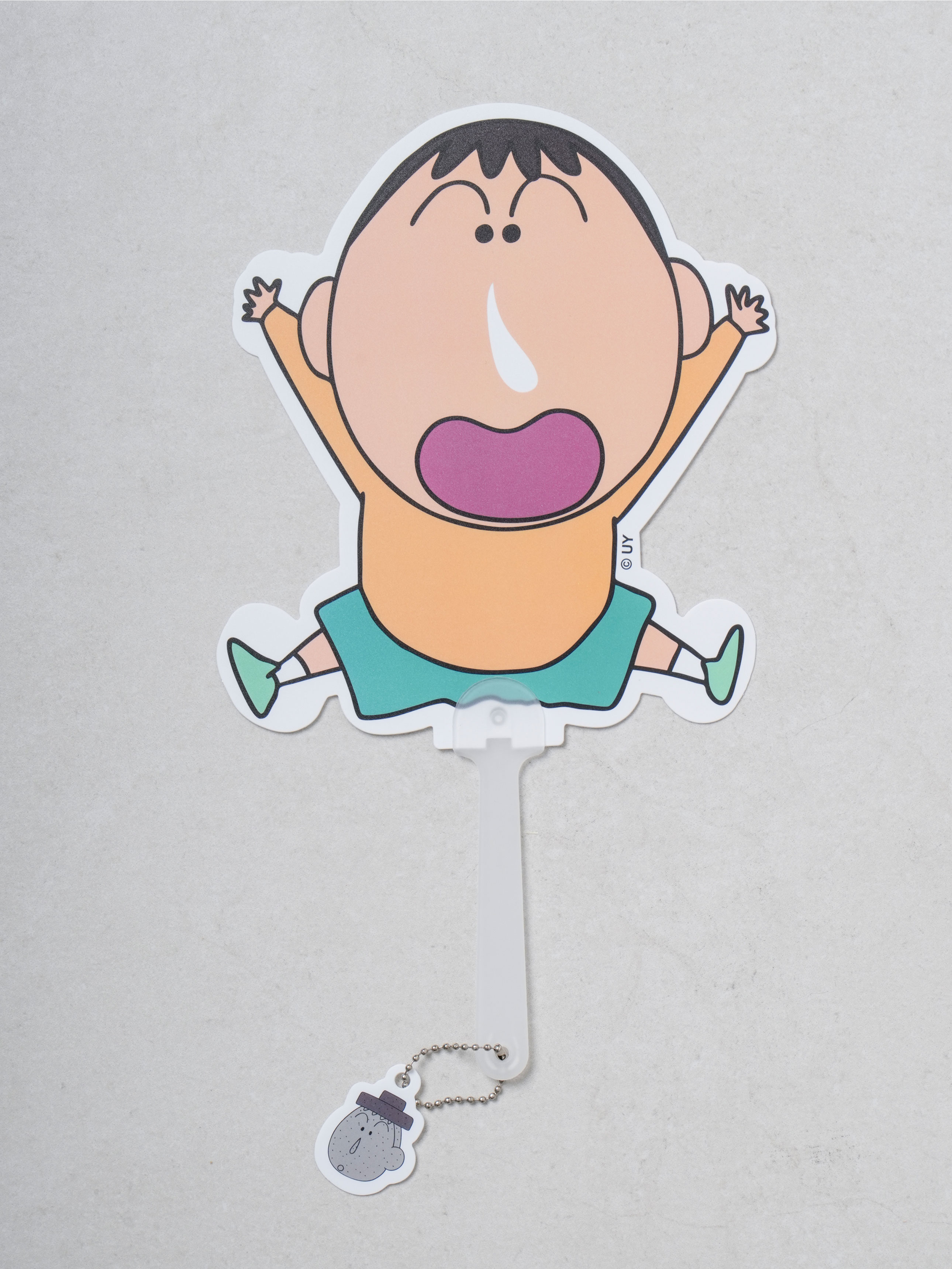 짱구 키링 손잡이 부채 맹구