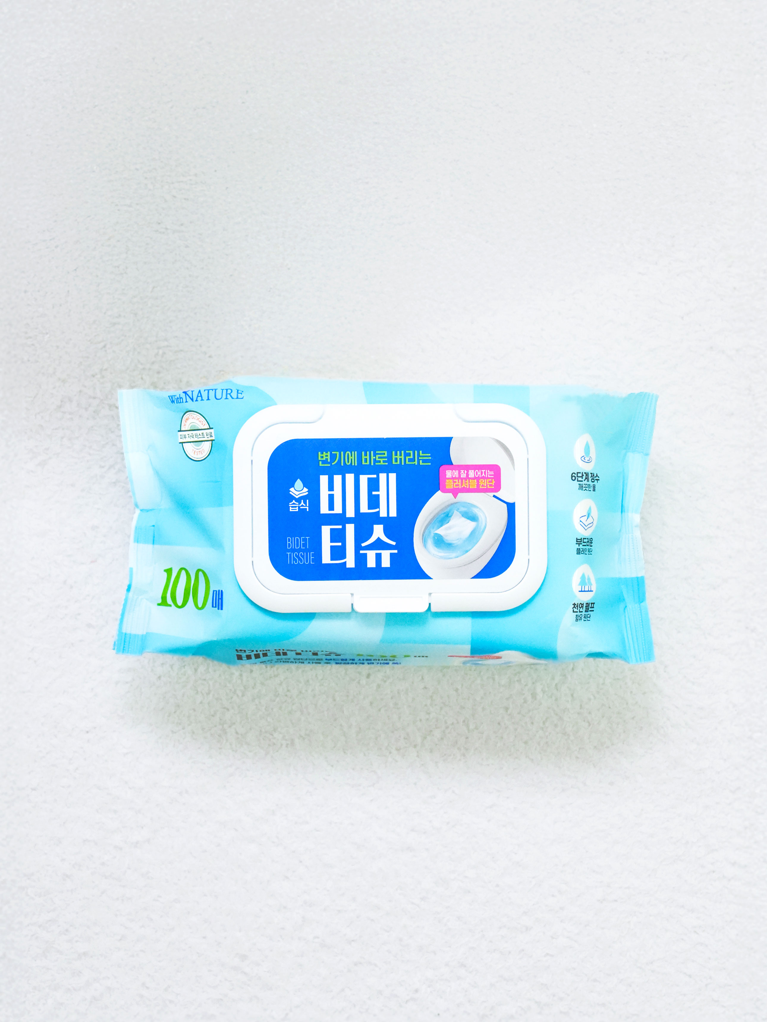 위드네이쳐 비데 티슈 캡형 100매입