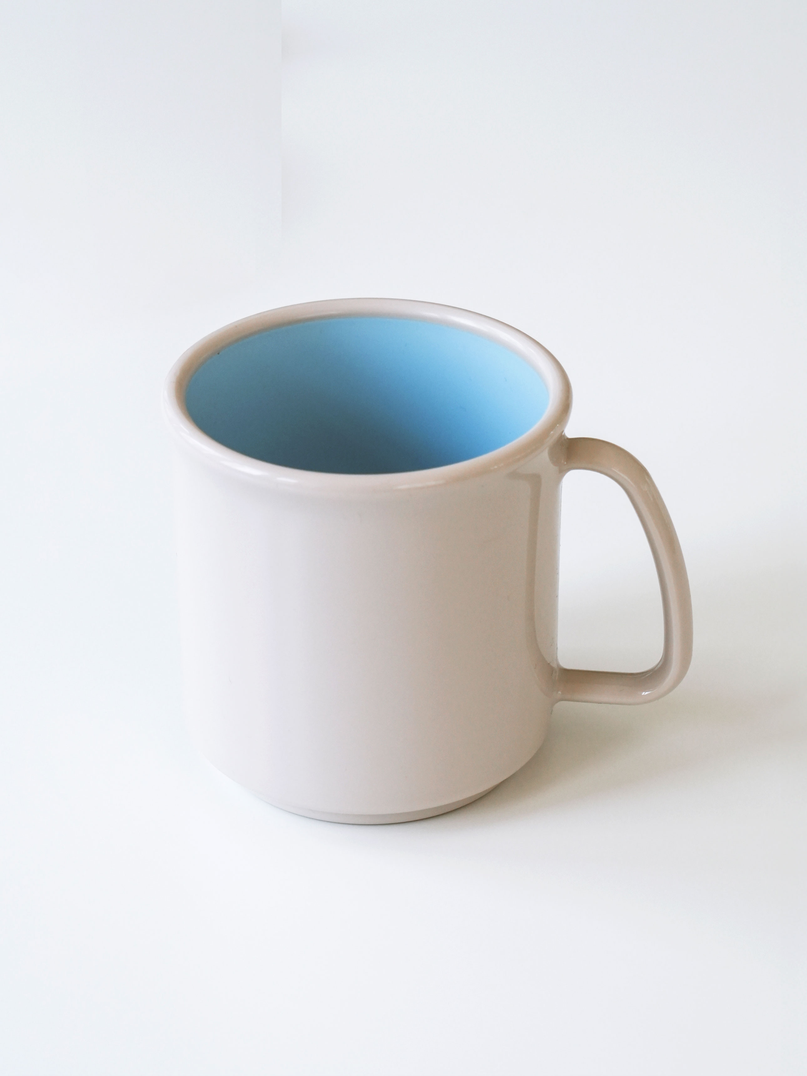 투톤 플라스틱 머그컵 400 ml 스카이블루
