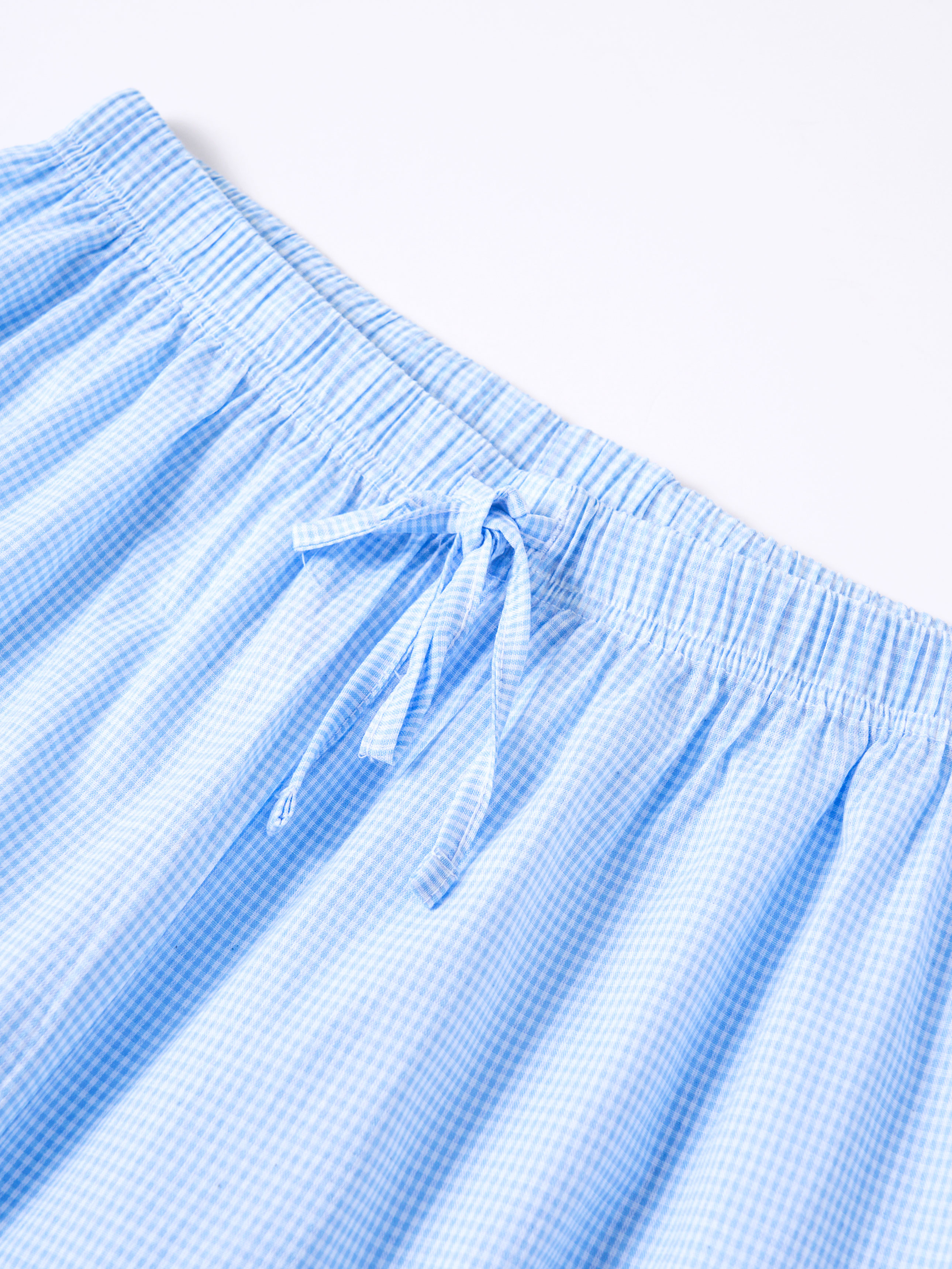 코튼 혼방 홈웨어 7부 하의 M/L/XL 블루
