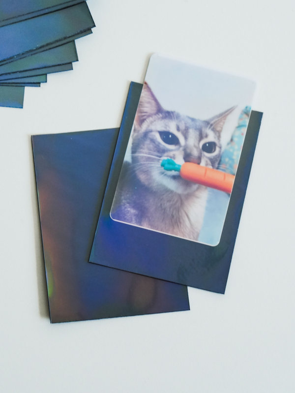 폴꾸_포토카드 슬리브(블랙 홀로그램/15매입)