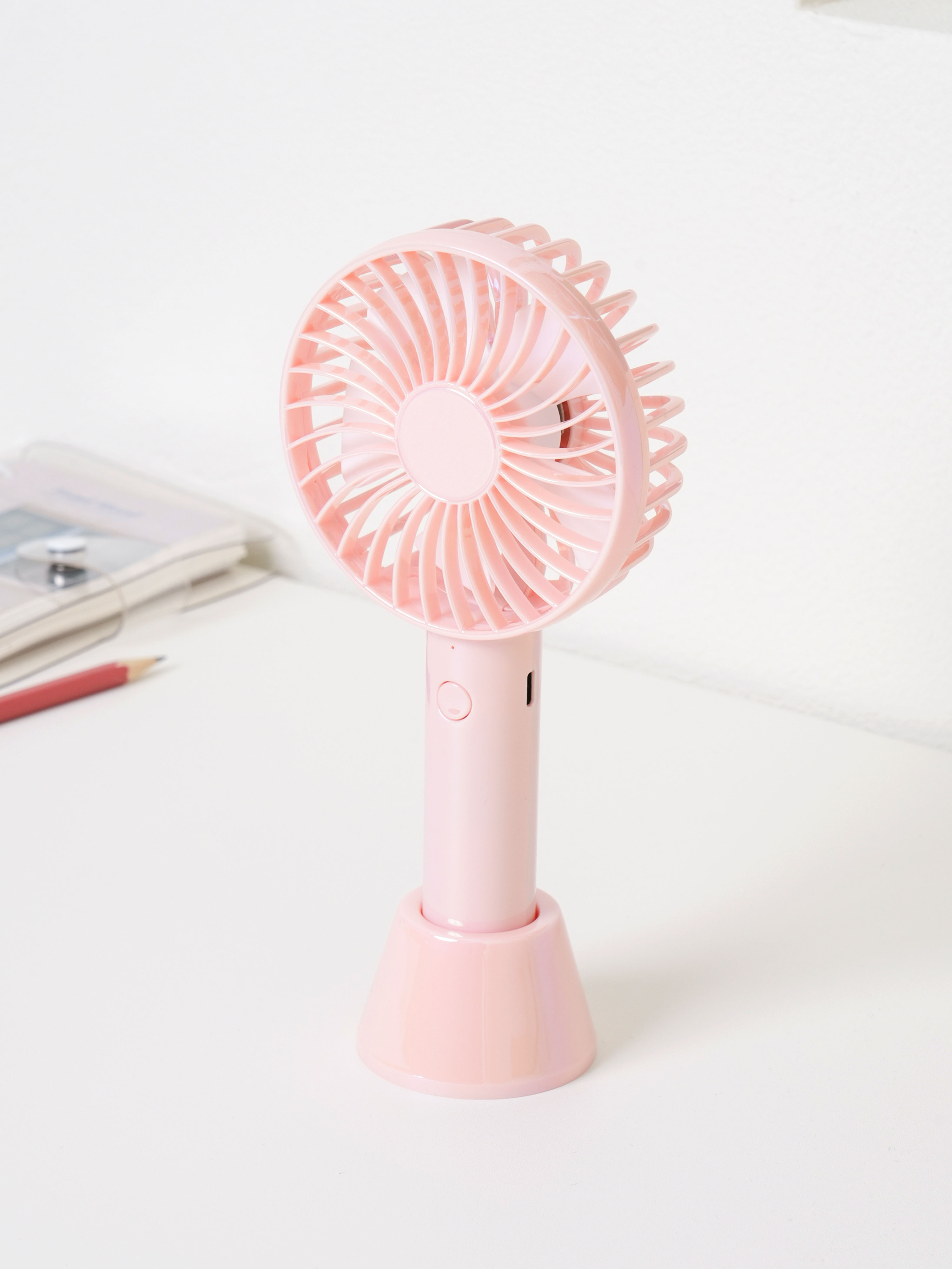 오로라 핸디 선풍기 핑크