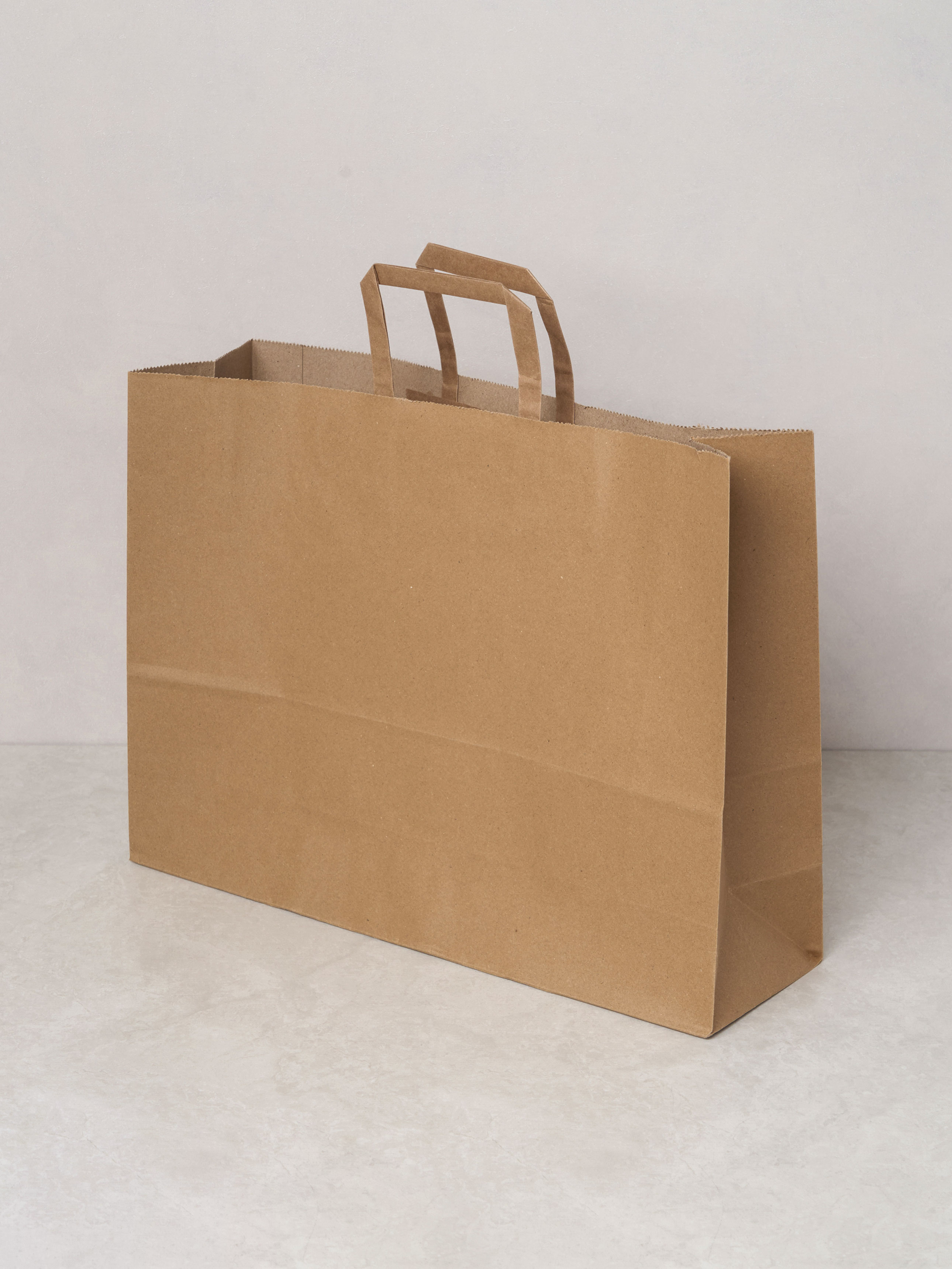 크라프트 가로형 쇼핑백 42 X 31 X 12.5 cm 3매입