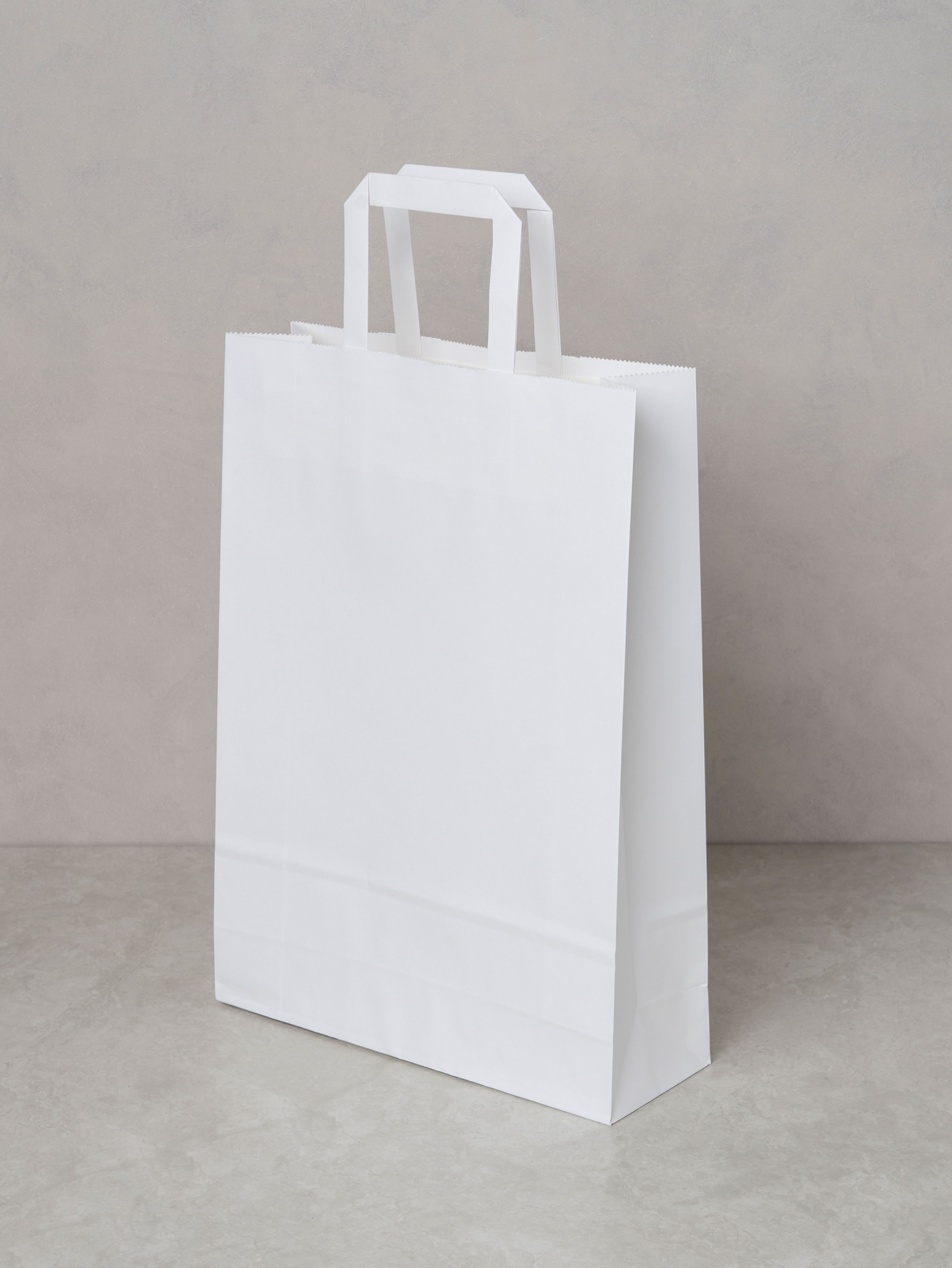 화이트 크라프트 쇼핑백 26 X 36 X 9 cm 4매입