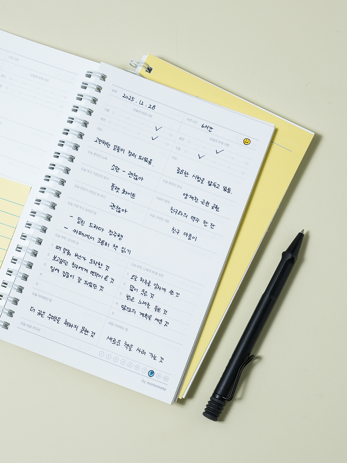 모트모트 스프링 마음 일기 64매입