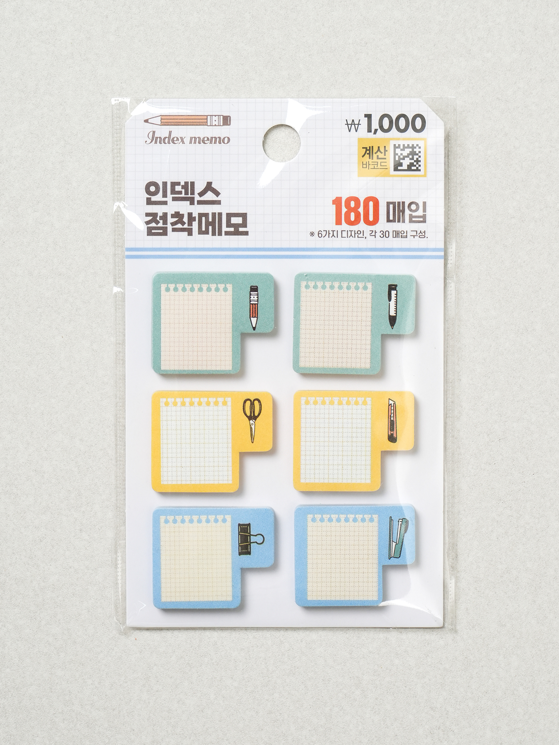 스몰워크샵 인덱스 점착 메모지 30매 X 6개입