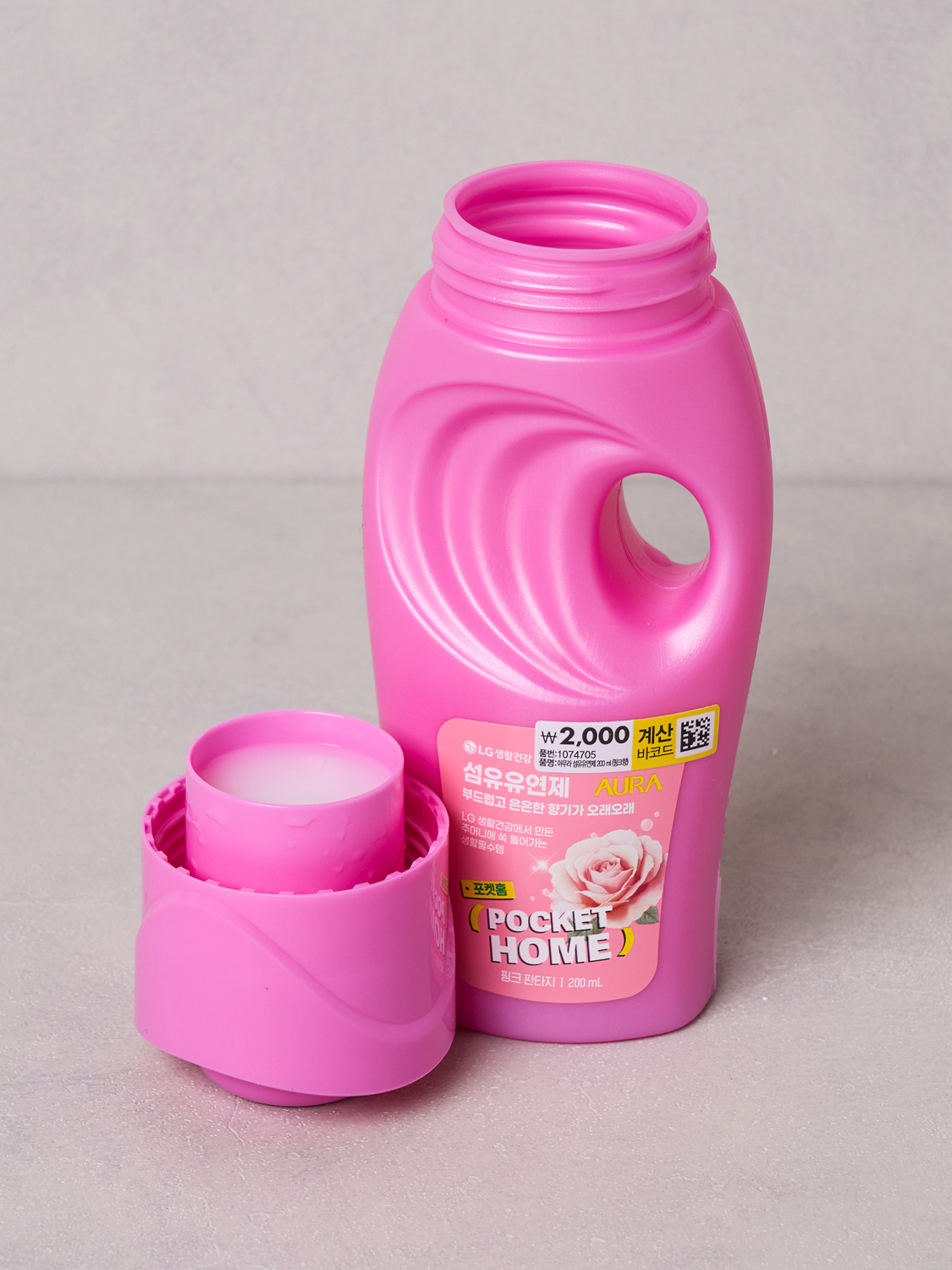 아우라 섬유유연제 200 ml 핑크향