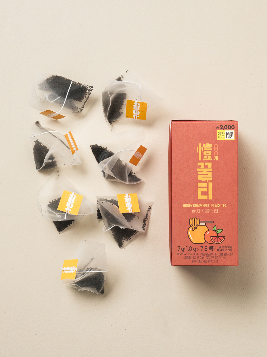 꿀 자몽 블랙티 1 g X 7개입