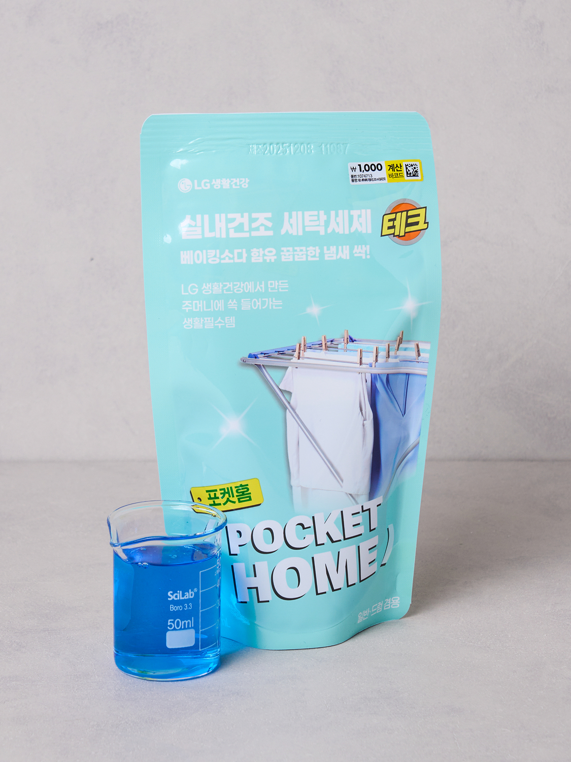 테크 세탁 세제 리필 타입 200 ml 실내건조
