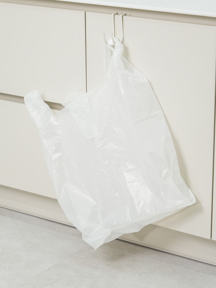 손잡이형 비닐봉지 40 L 15매입 화이트