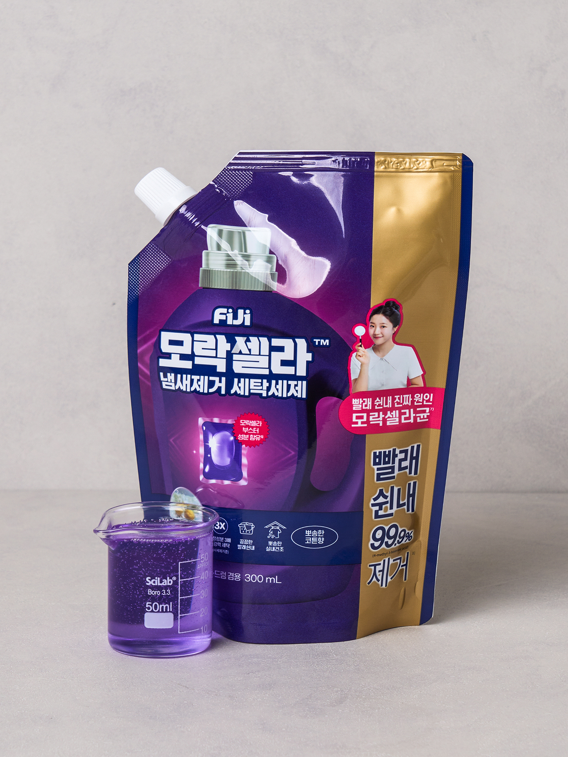 피지 모락셀라 세탁세제 리필 타입 300 ml 코튼향 (일반/드럼 겸용)