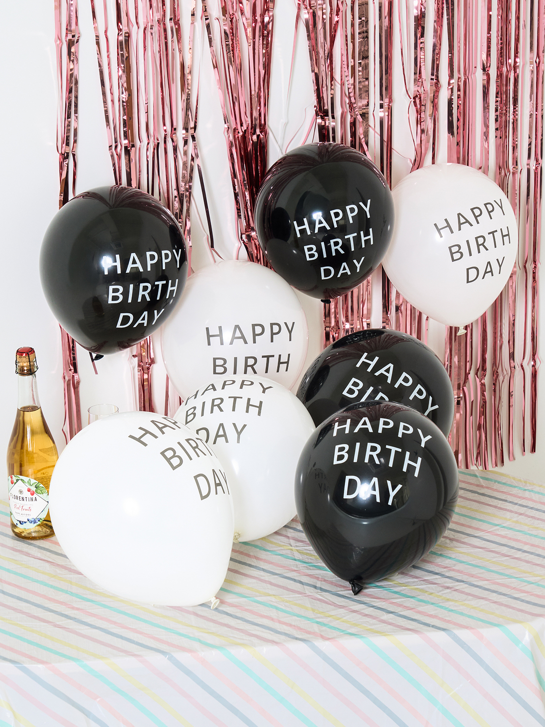 Шары для праздника Happy Birthday 30 см, 8 шт.