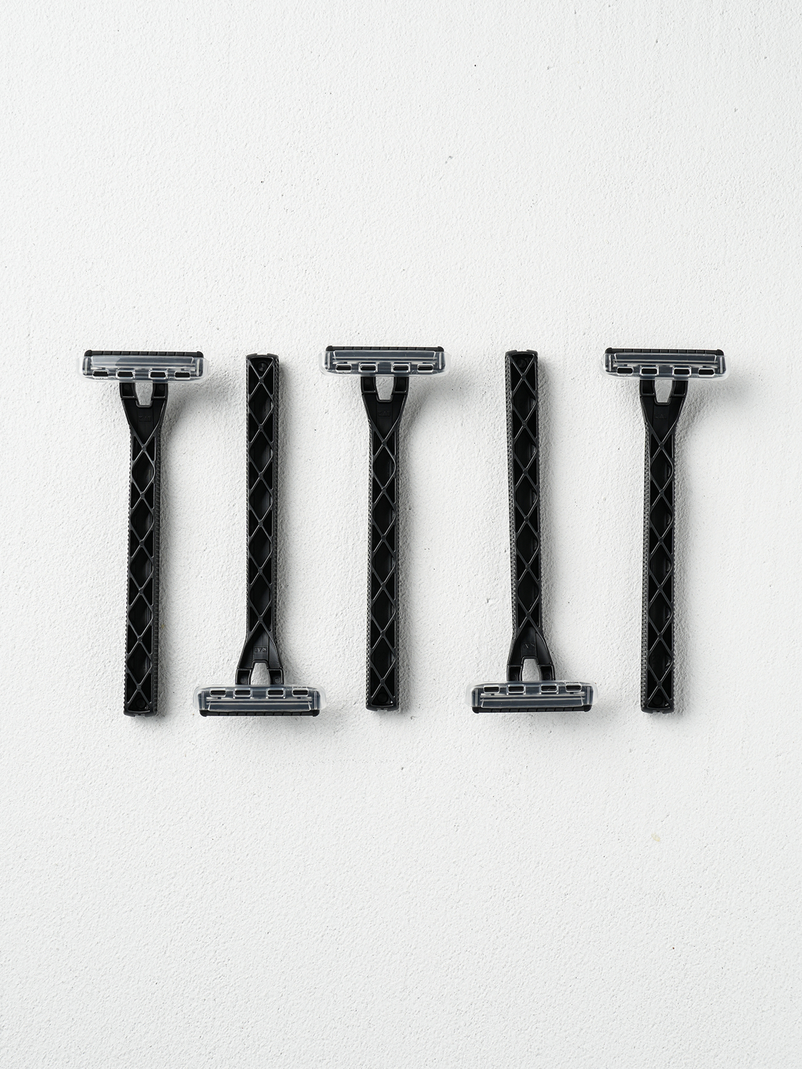 KAI 2중날 고정식 면도기 5개입