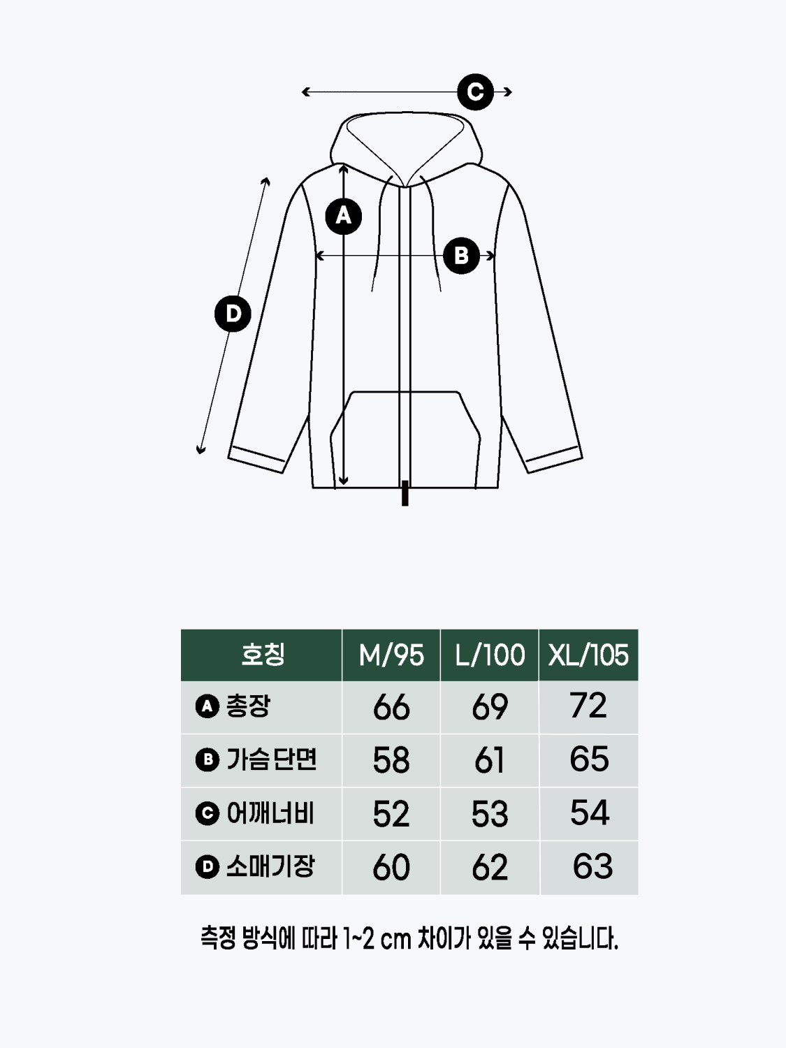 플리스 후드 집업 M/XL 블랙