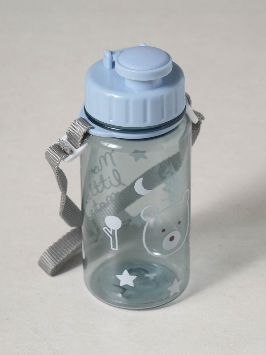 키즈 목걸이 휴대용 물병 350 ml 블루