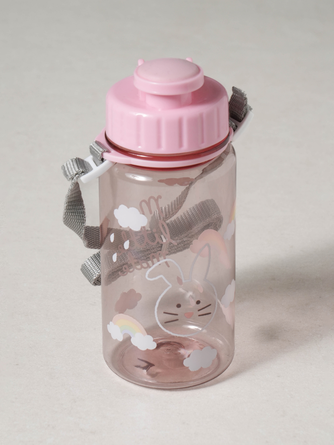 키즈 목걸이 휴대용 물병 350 ml 핑크
