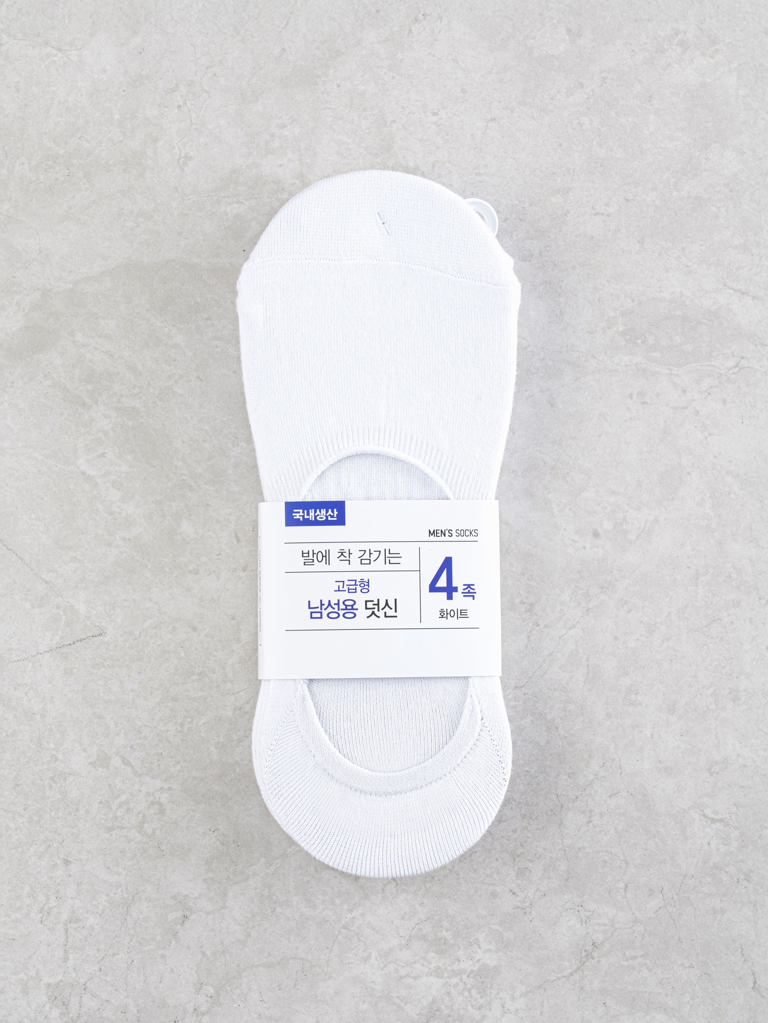 남성 덧버선 4족 화이트