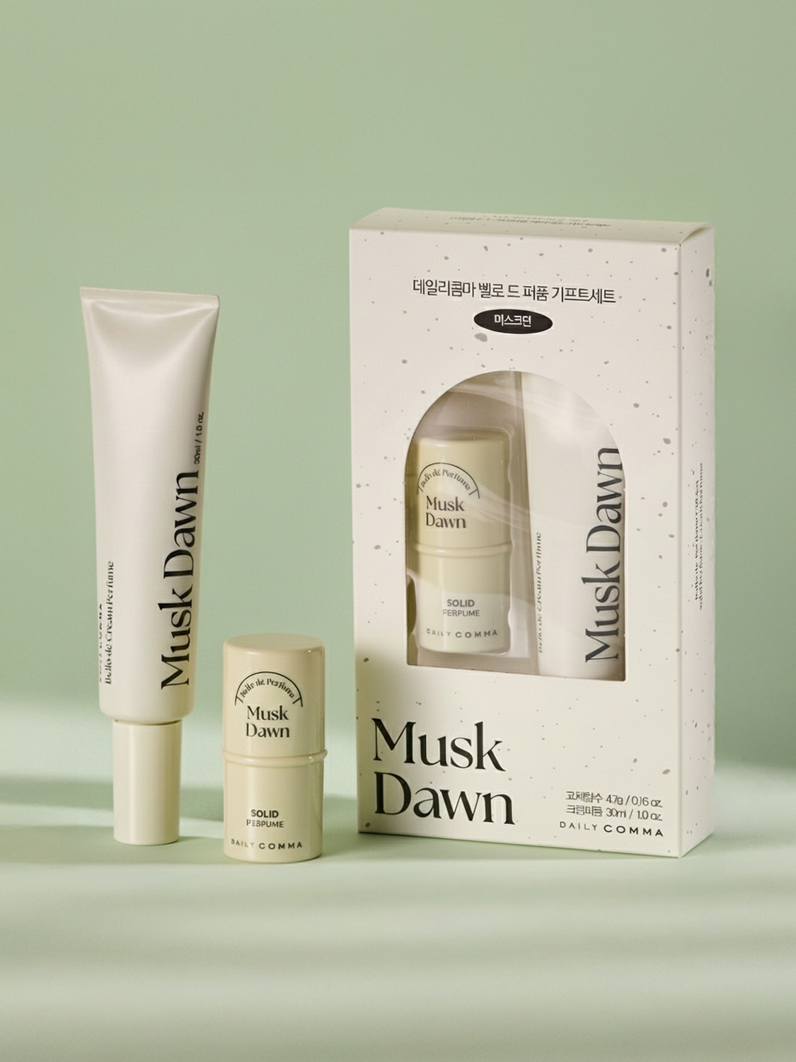 데일리콤마 벨로 드 퍼퓸 기프트세트 머스크던(고체향수+크림퍼퓸)