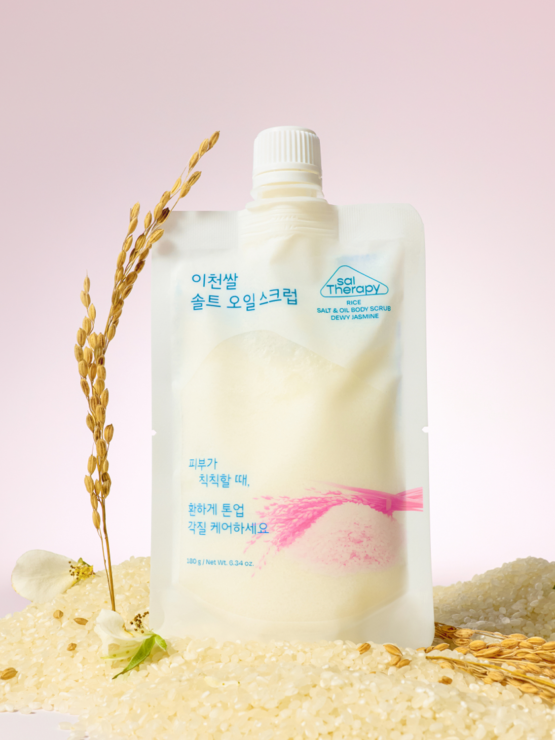 솔테라피 라이스 솔트앤오일 바디스크럽 듀이자스민 180 g