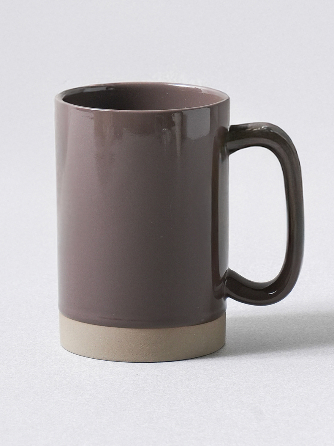 오트밀 투톤 스톤 롱 머그 500 ml 브라운