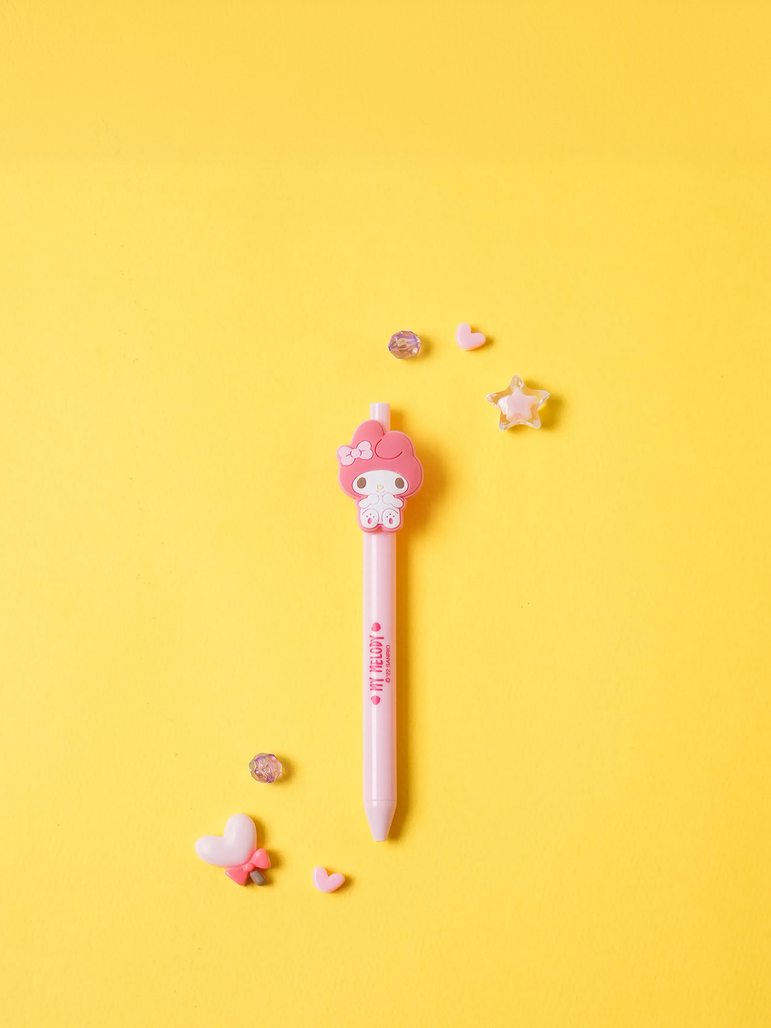 마이멜로디 캐릭터 볼펜 검정 0.5 mm 핑크