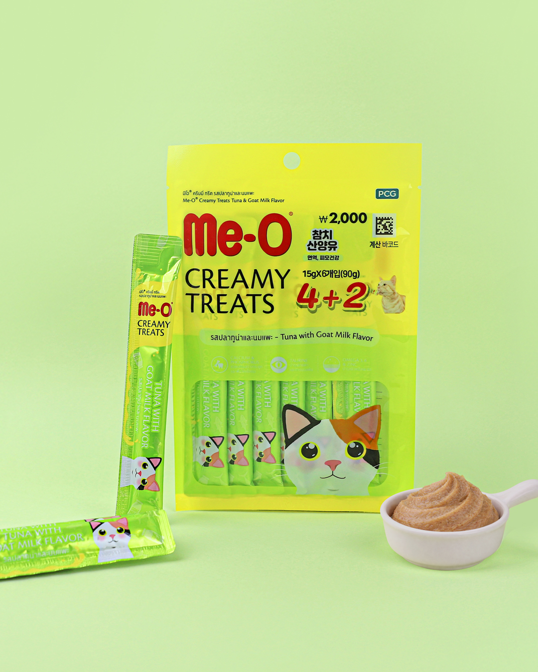 [Pet] Лакомство Mio Creamy тунец и козье молоко 6 шт 90 г