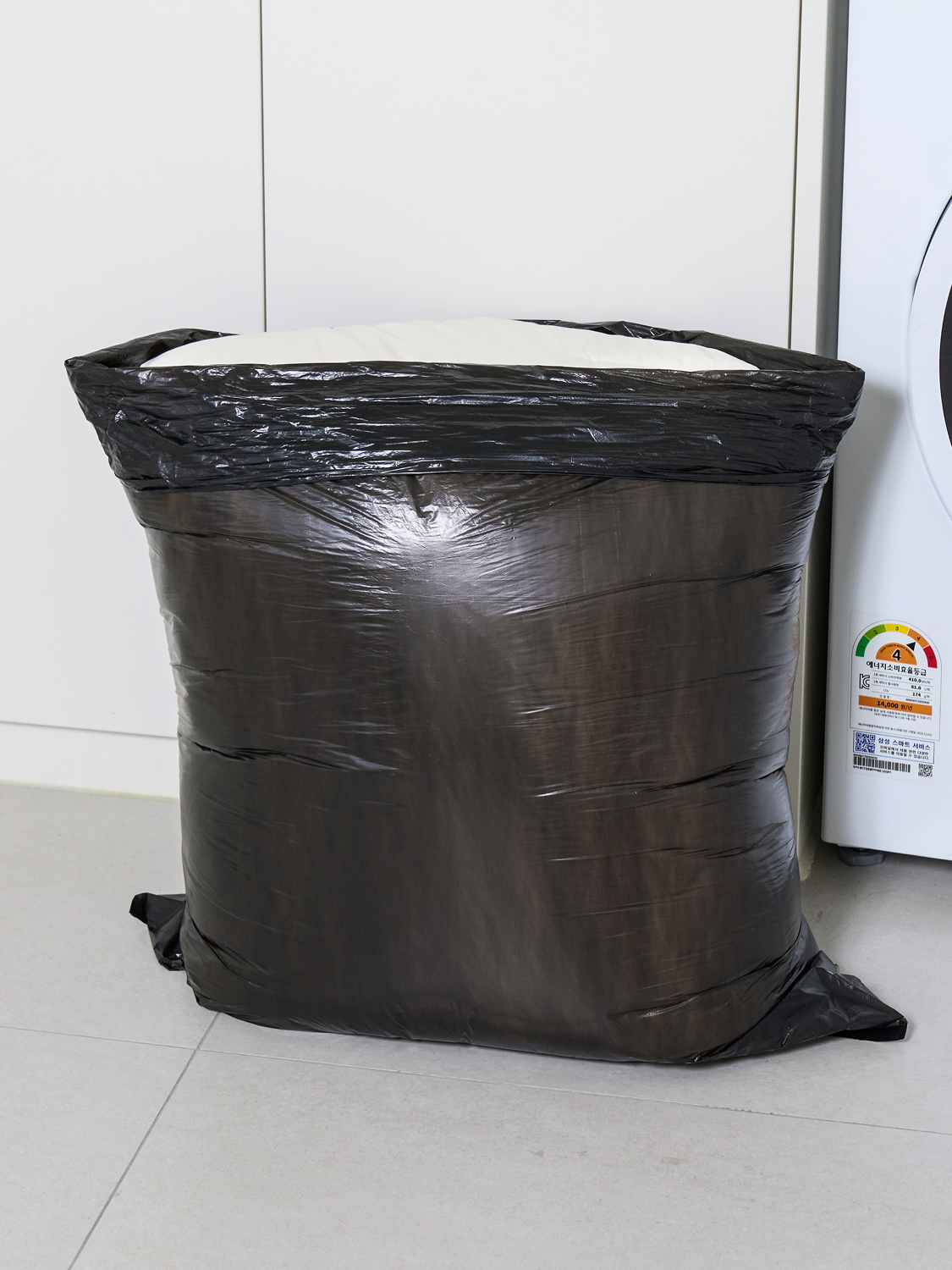 대용량 비닐봉지 45 L 20매입 블랙
