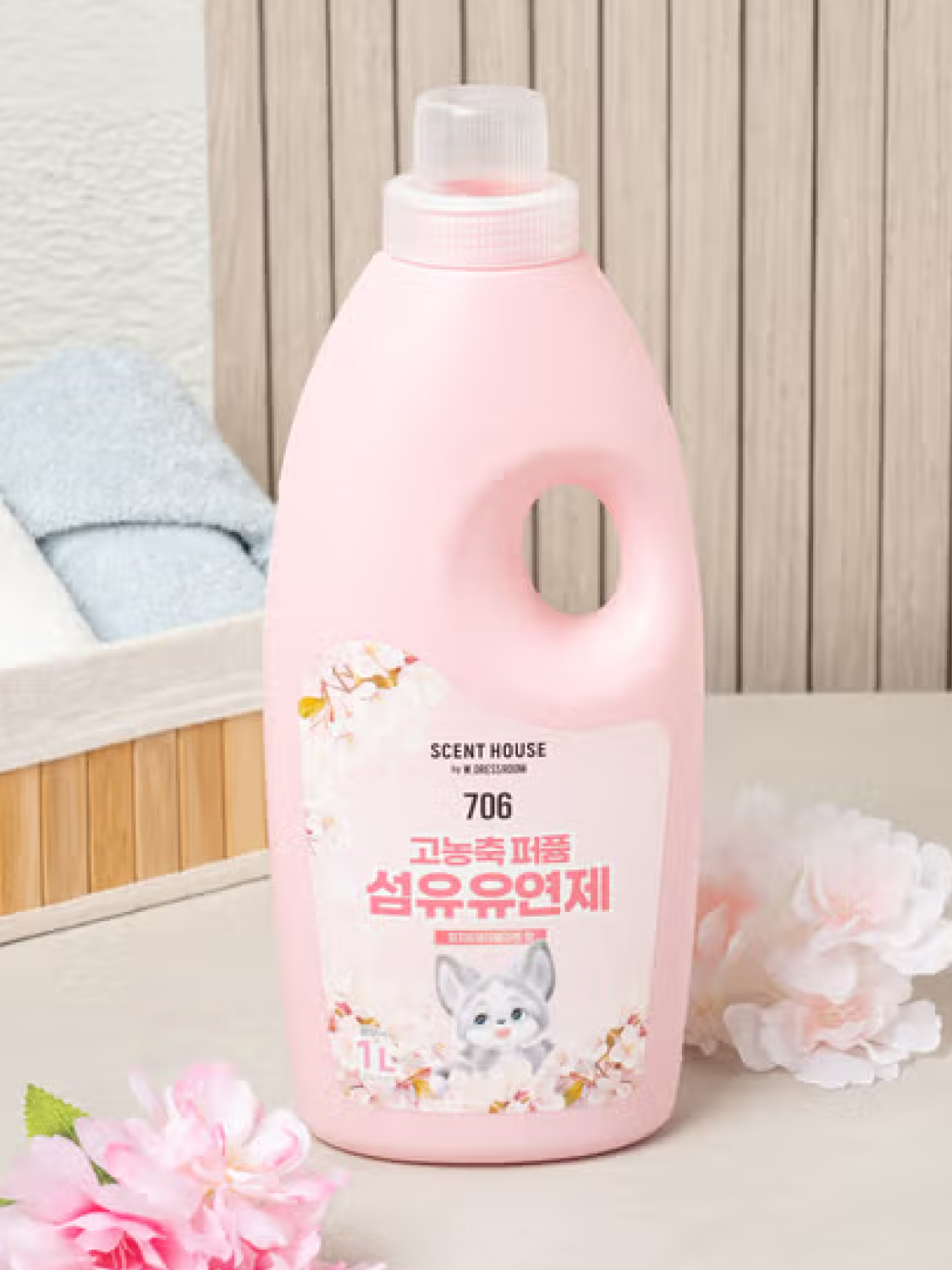 더블유드레스룸 고농축 섬유 유연제 1000 ml 피치＆체리블라썸 향