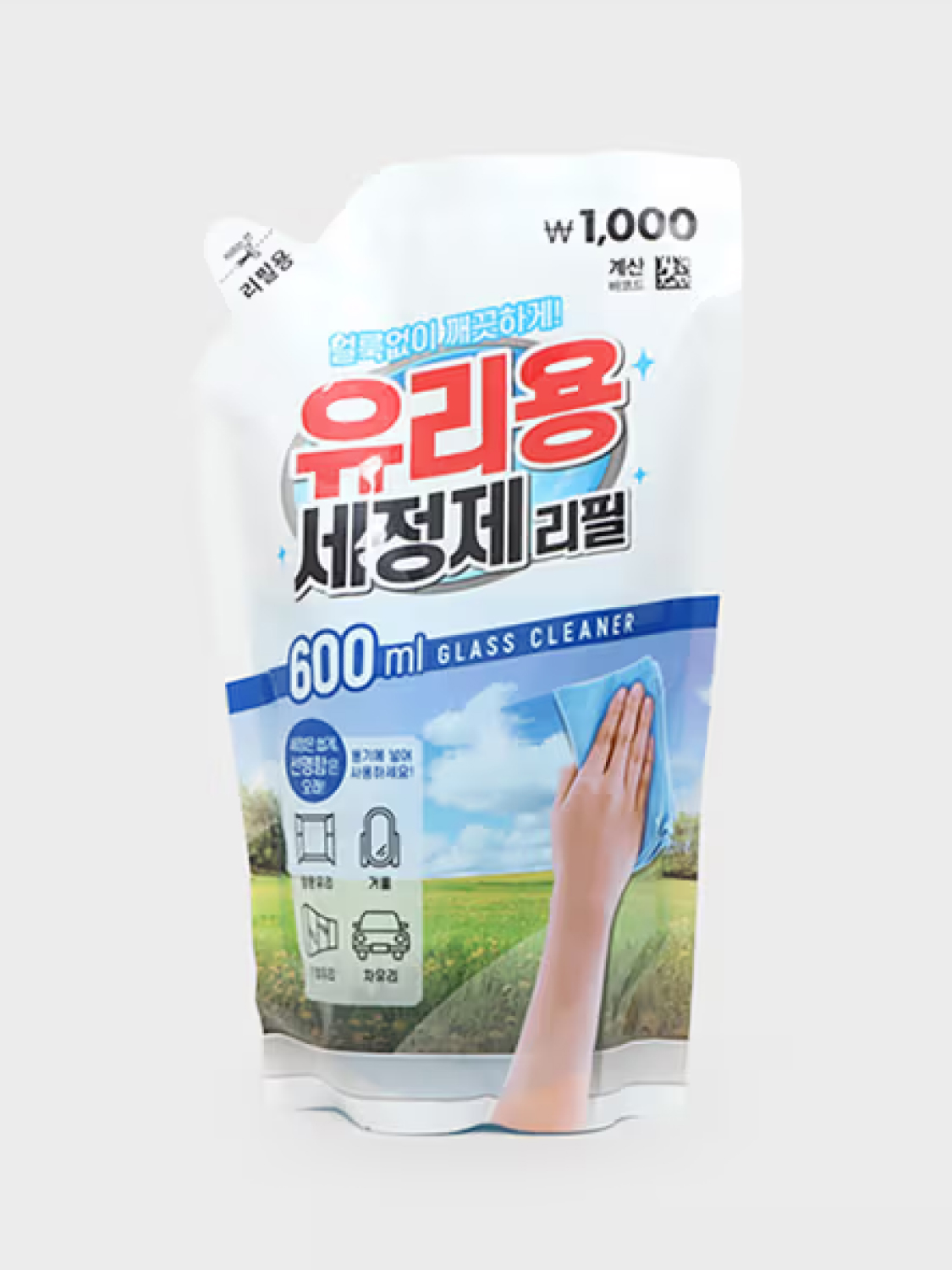 유리 세정제 리필 타입 600ml