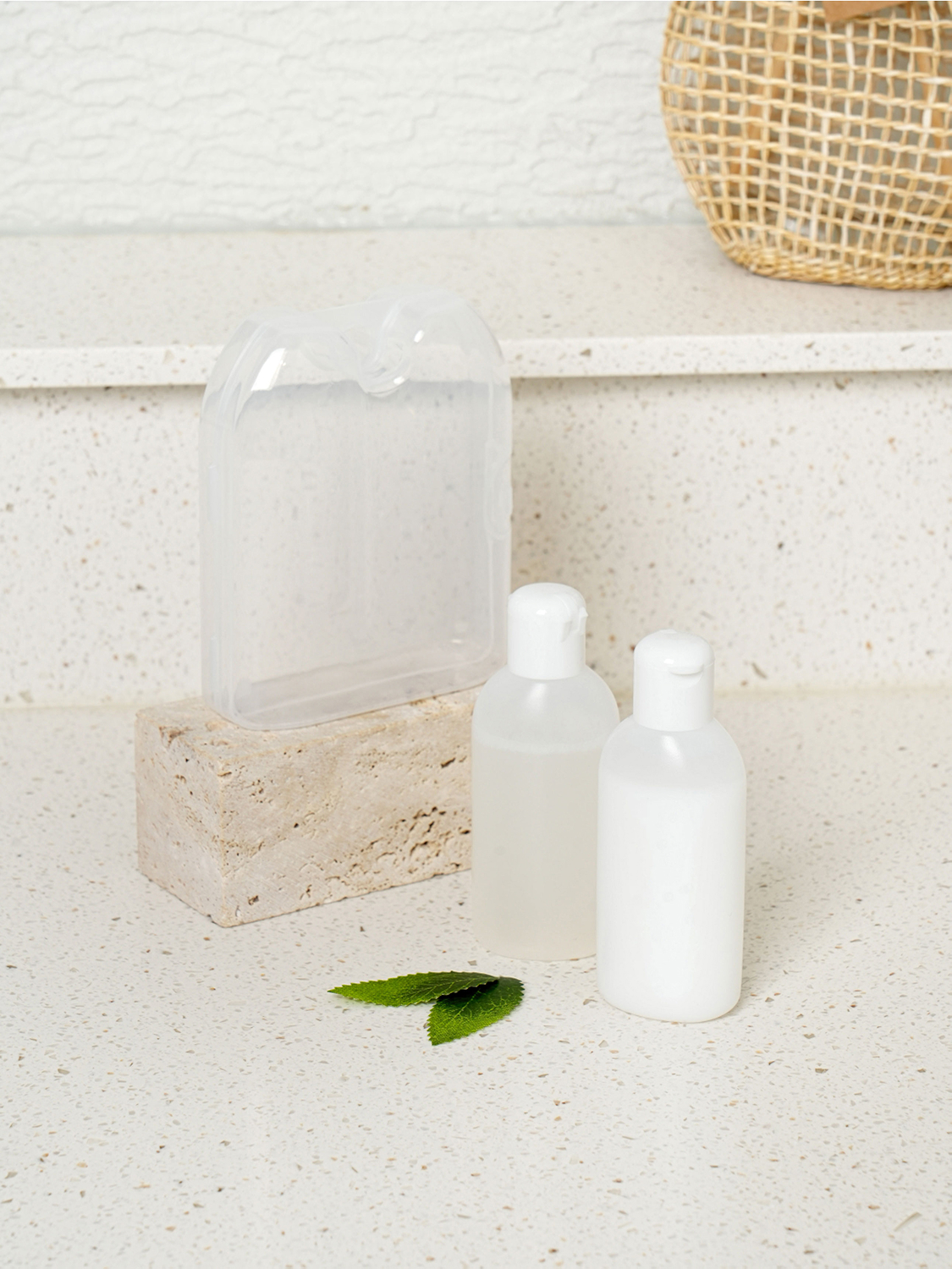 케이스 포함 여행 용기 세트 60 ml 2개입