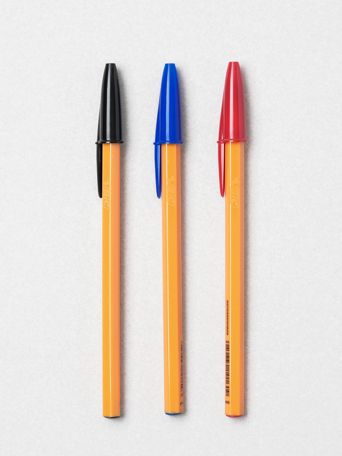 BIC 오렌지 오리지널 파인 0.8 mm 3개입 흑청적