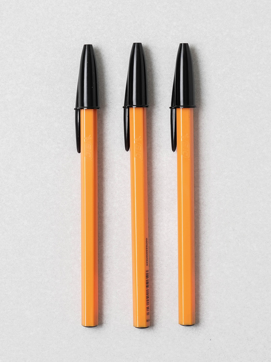 BIC 오렌지 오리지널 파인 0.8 mm 3개입 흑