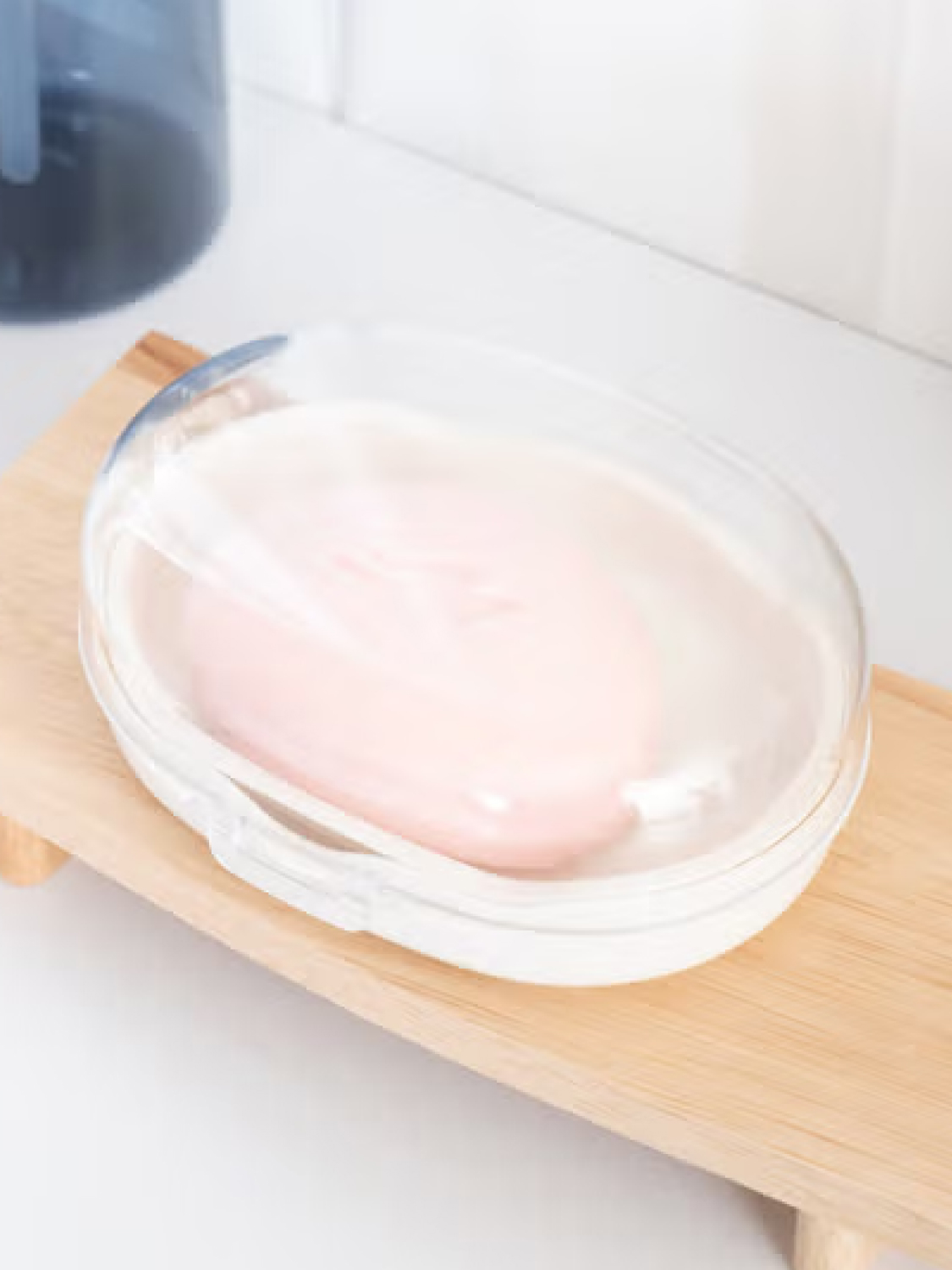 투명 잠금식 비누 받침