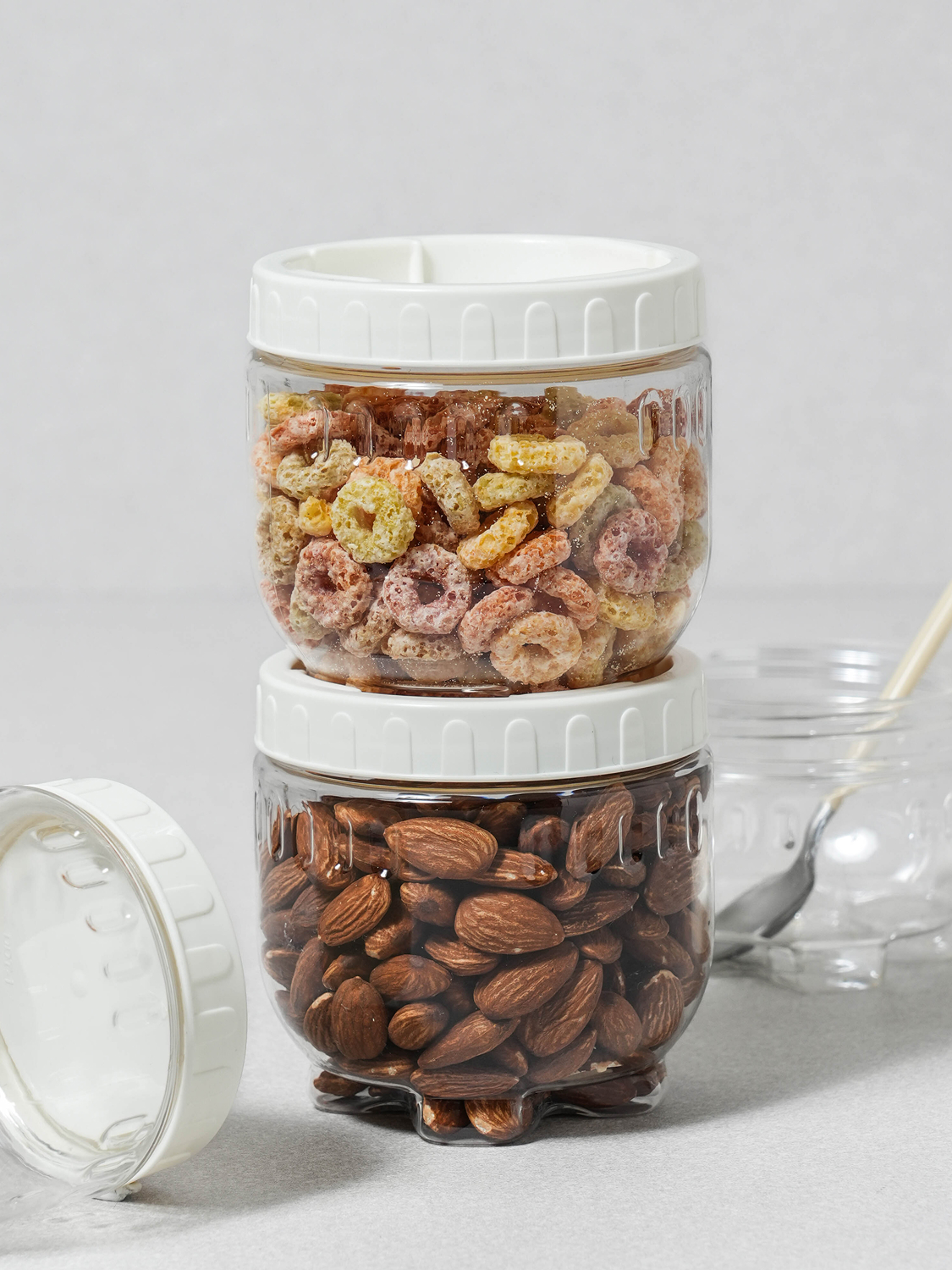 서로 결합 가능한 보관 용기 2개입 410 ml