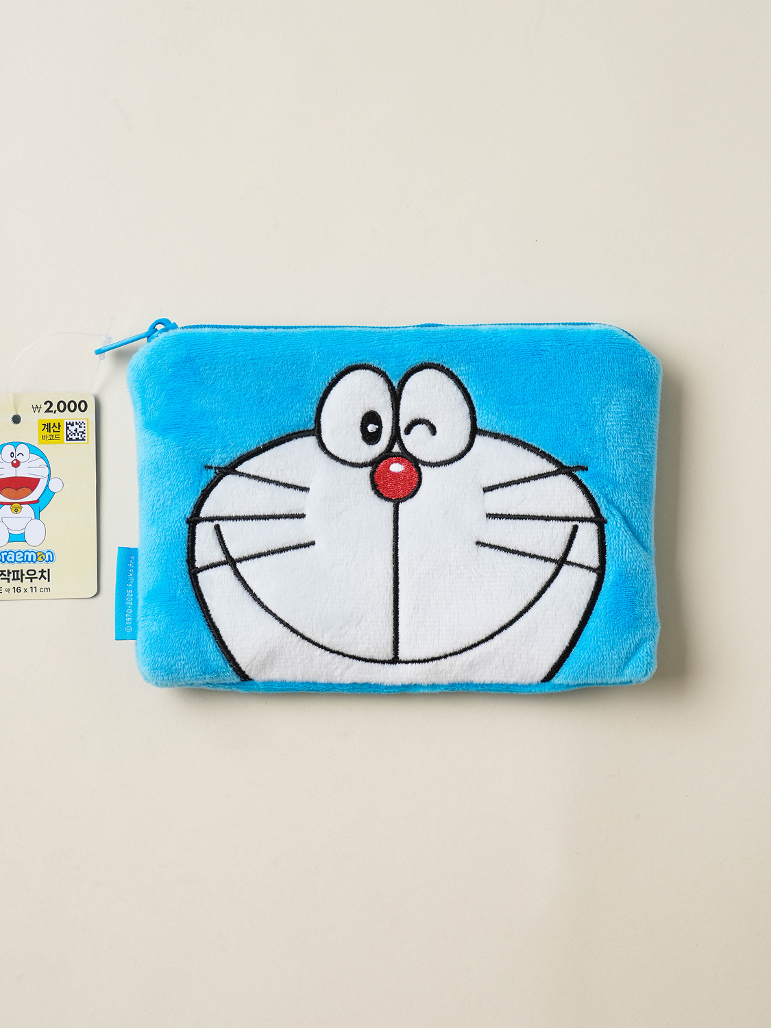 Плоский плюшевый пенал Doraemon