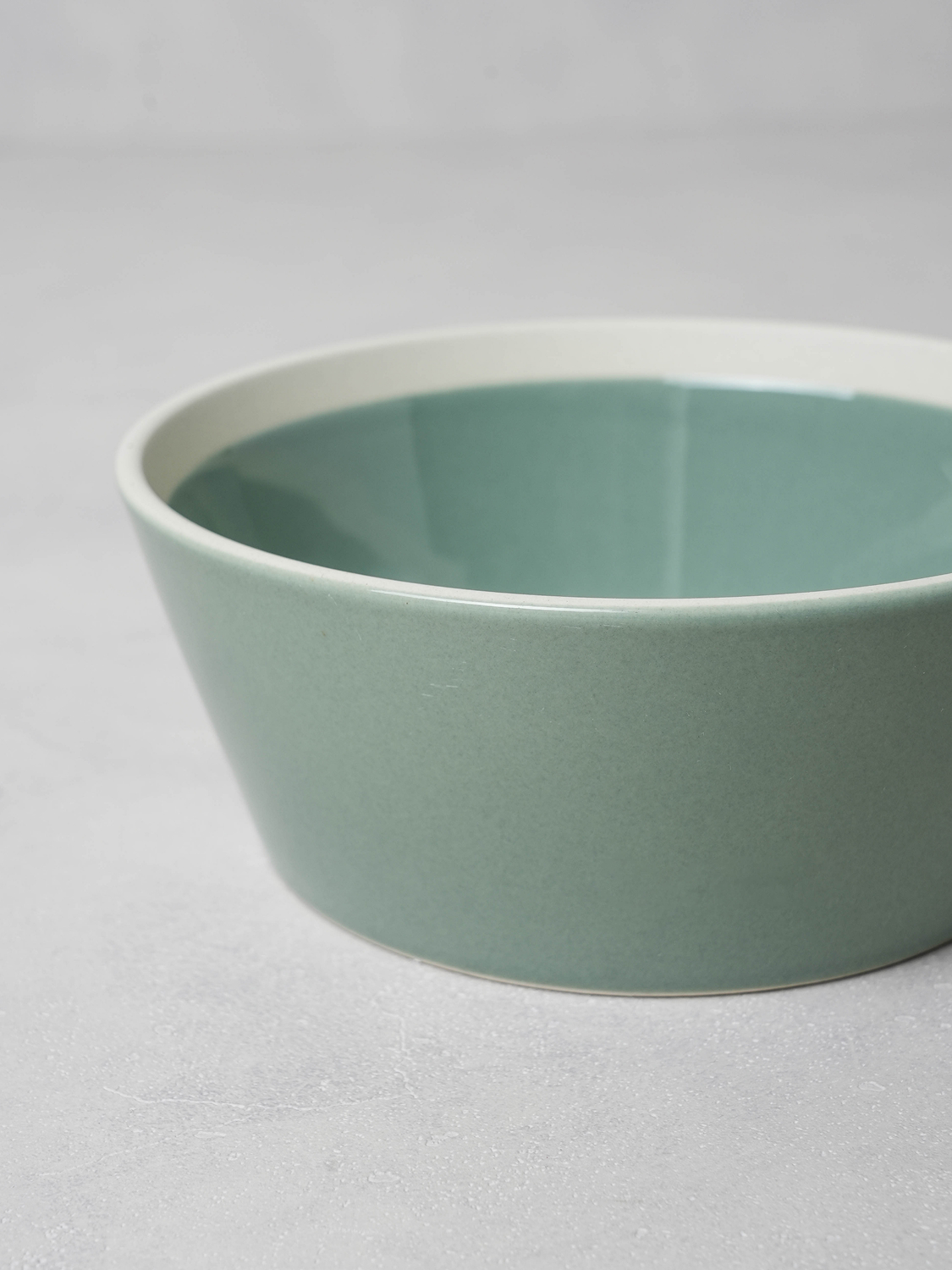 컬러 투톤 대접 14 cm 민트