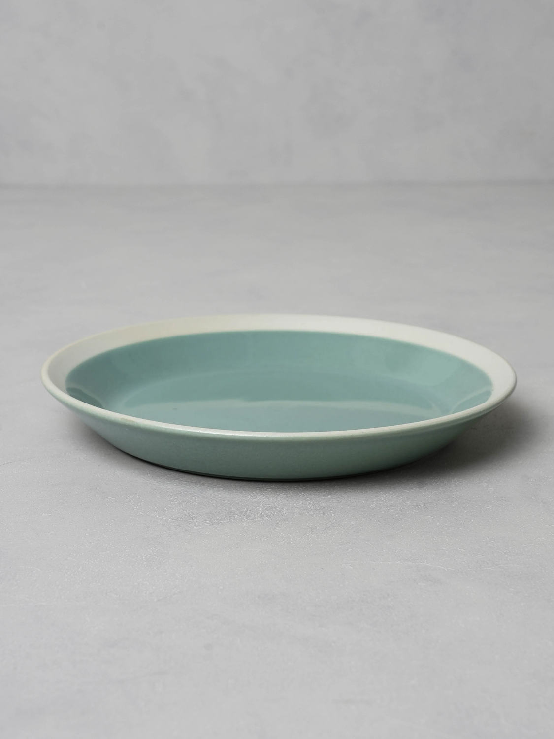 컬러 투톤 접시 17.5 cm 민트