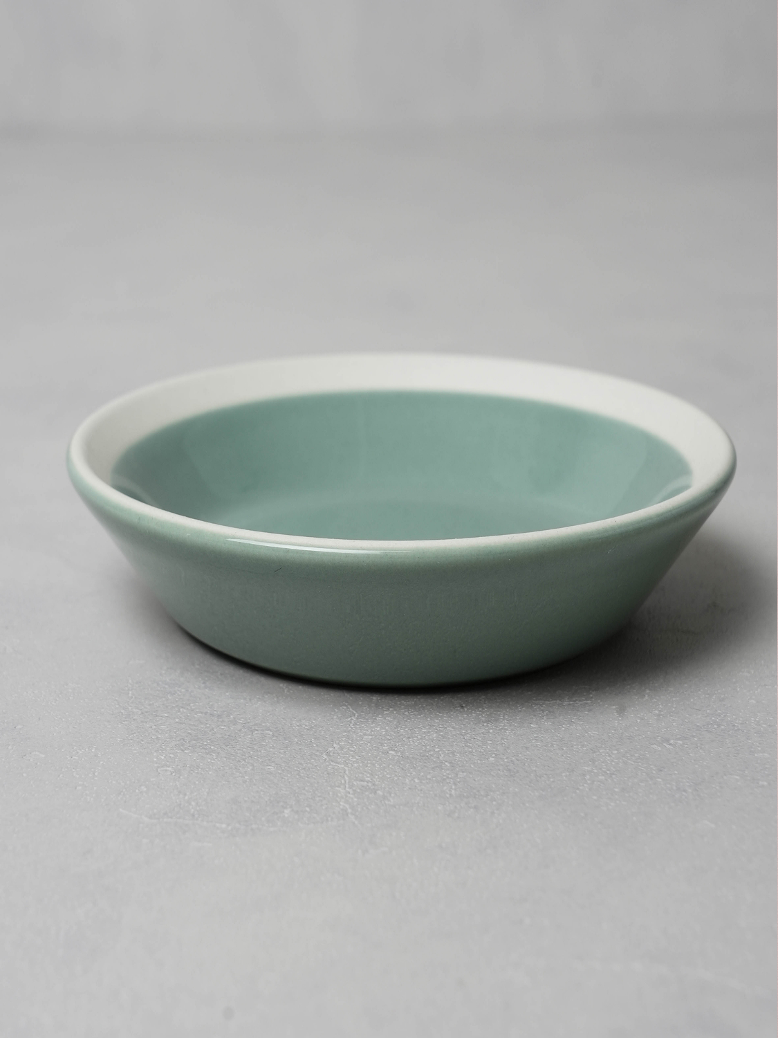 컬러 투톤 접시 12.5 cm 민트