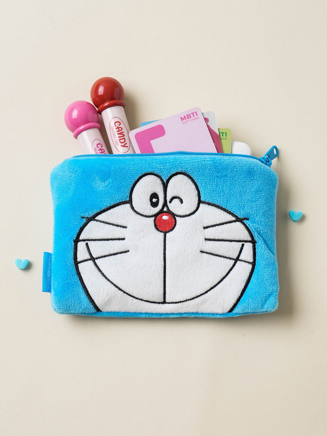 Плоский плюшевый пенал Doraemon