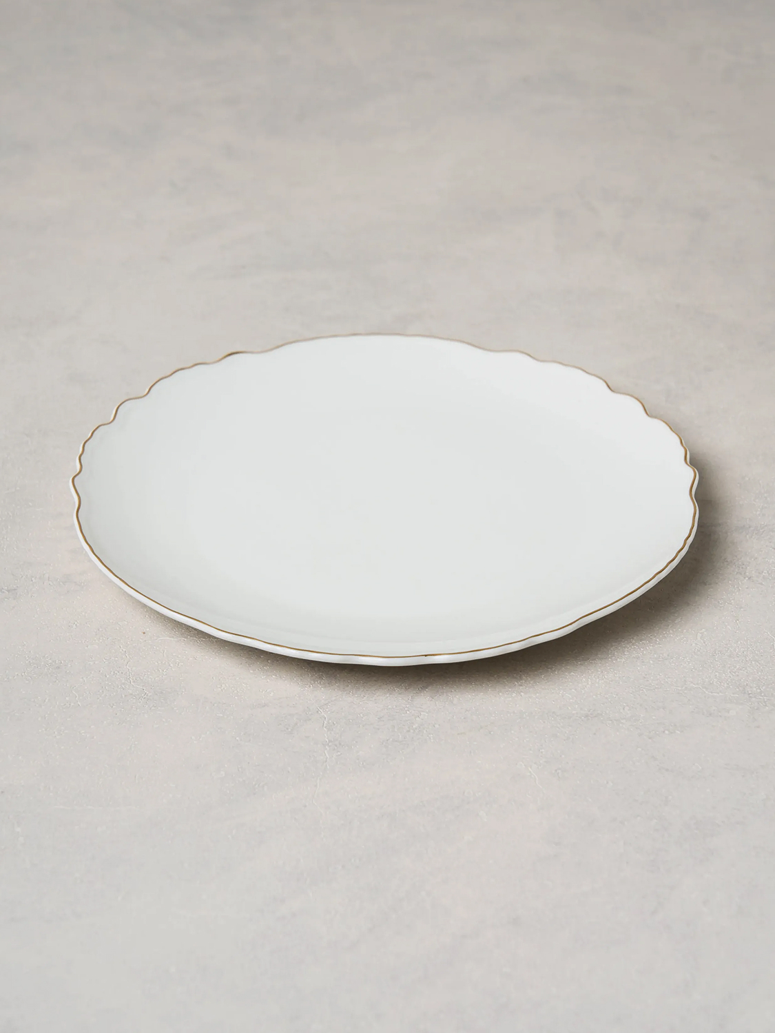 꽃결 금장 접시 18.5 cm