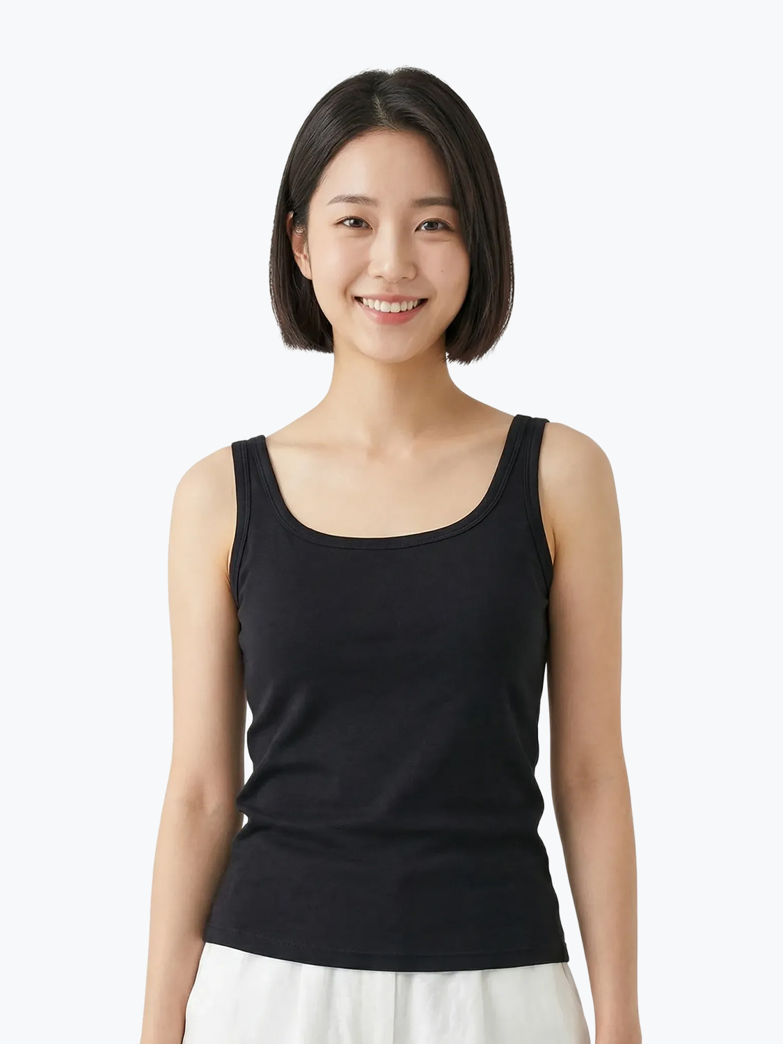 모달 캡내장 캐미솔 M/L 블랙