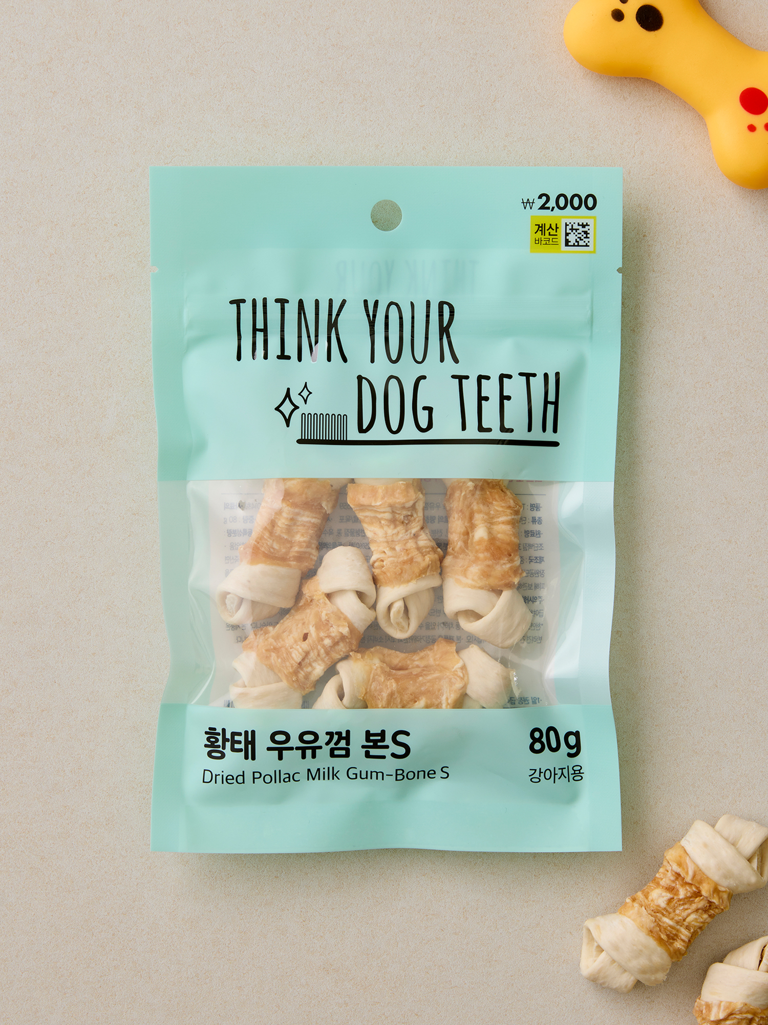 [З오о] Лакомство Think Your Dog Teeth Milk Bone S 80 г