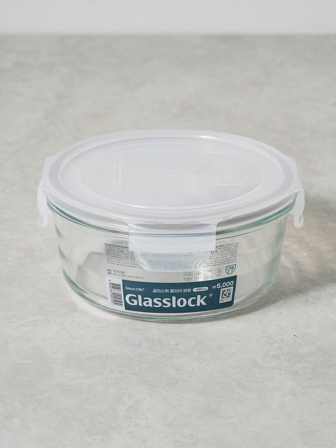 Glasslock Clear круглый контейнер 890 мл
