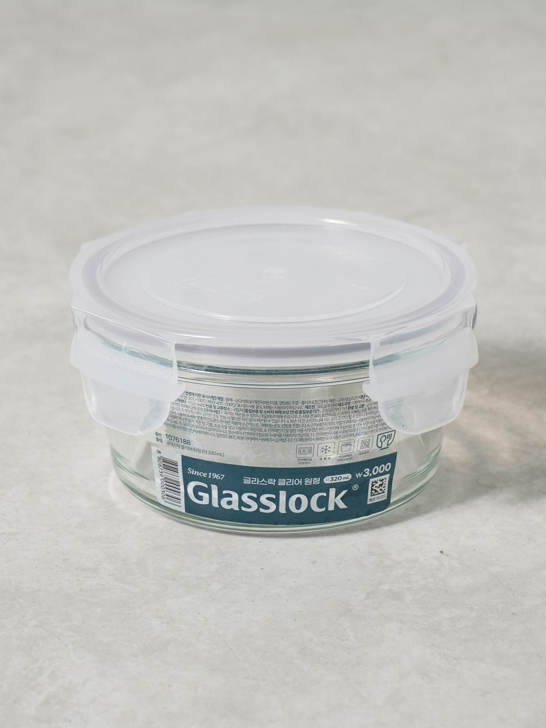 Круглая емкость Glasslock Clear 320 ml