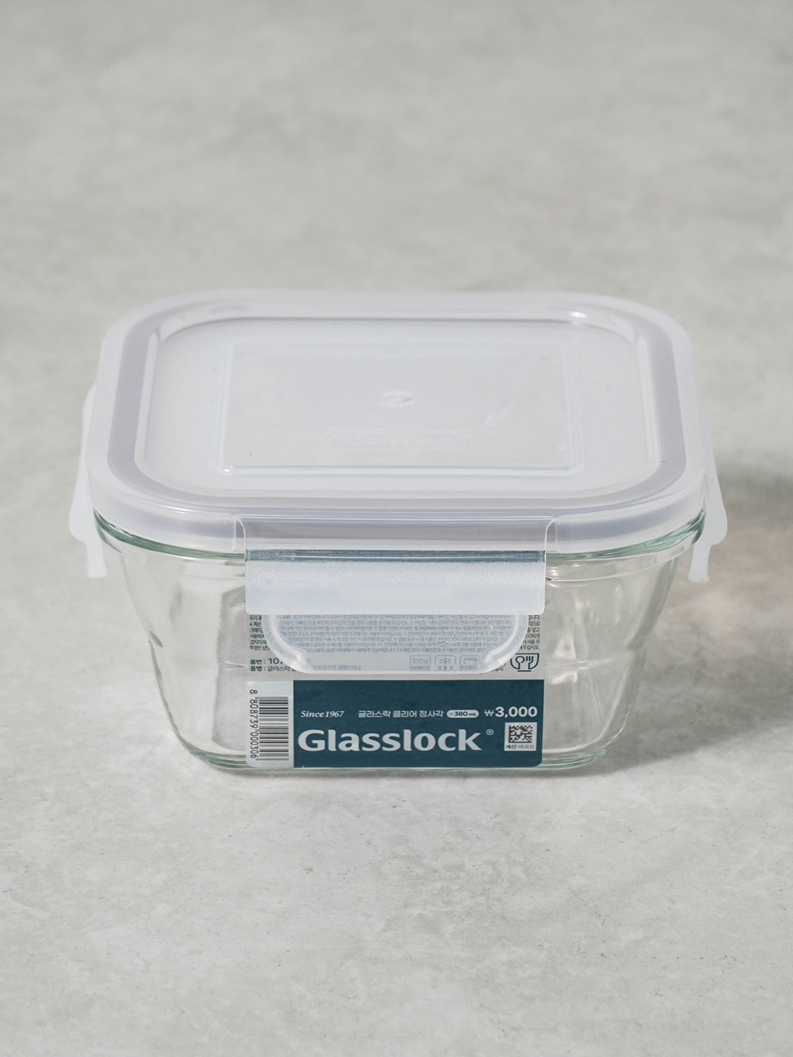 Glasslock Clear Квадратный контейнер 380 мл
