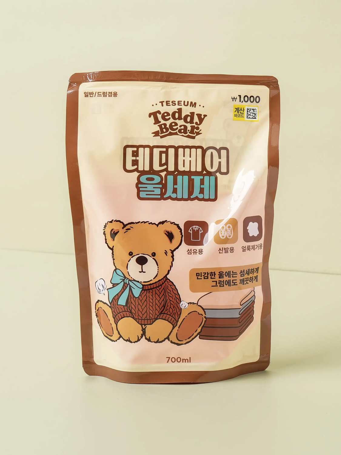 테디베어 울 세제 리필 타입 700 ml