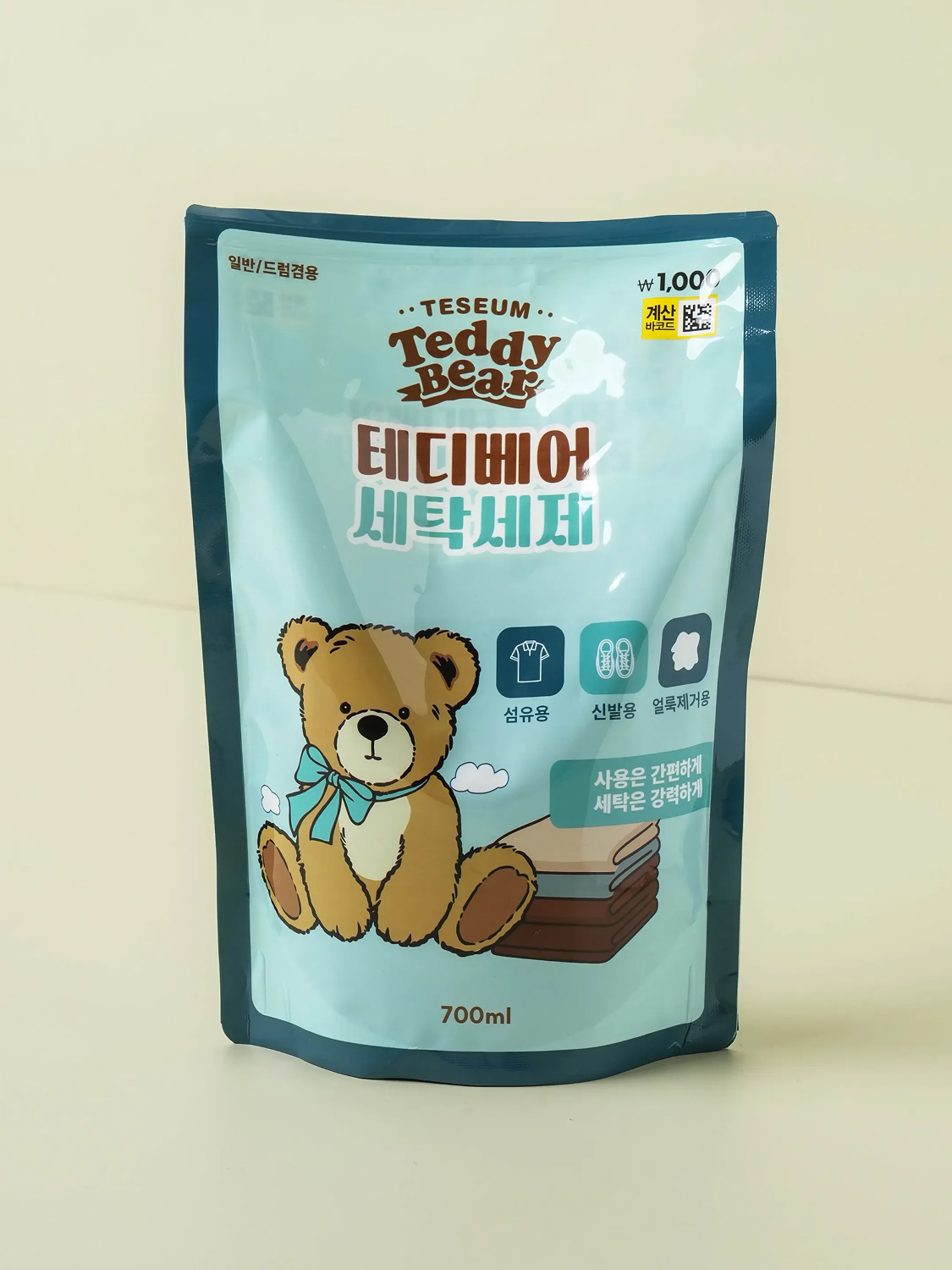 테디베어 세탁 세제 리필 타입 700 ml